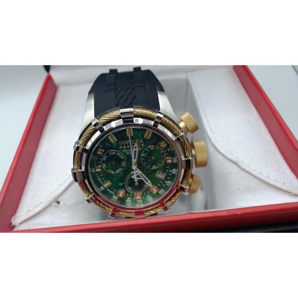 Invicta Reserve Bolt 50mm Green MOP Dial Watch 26193 With Box & Papers - Picture 3 of 7